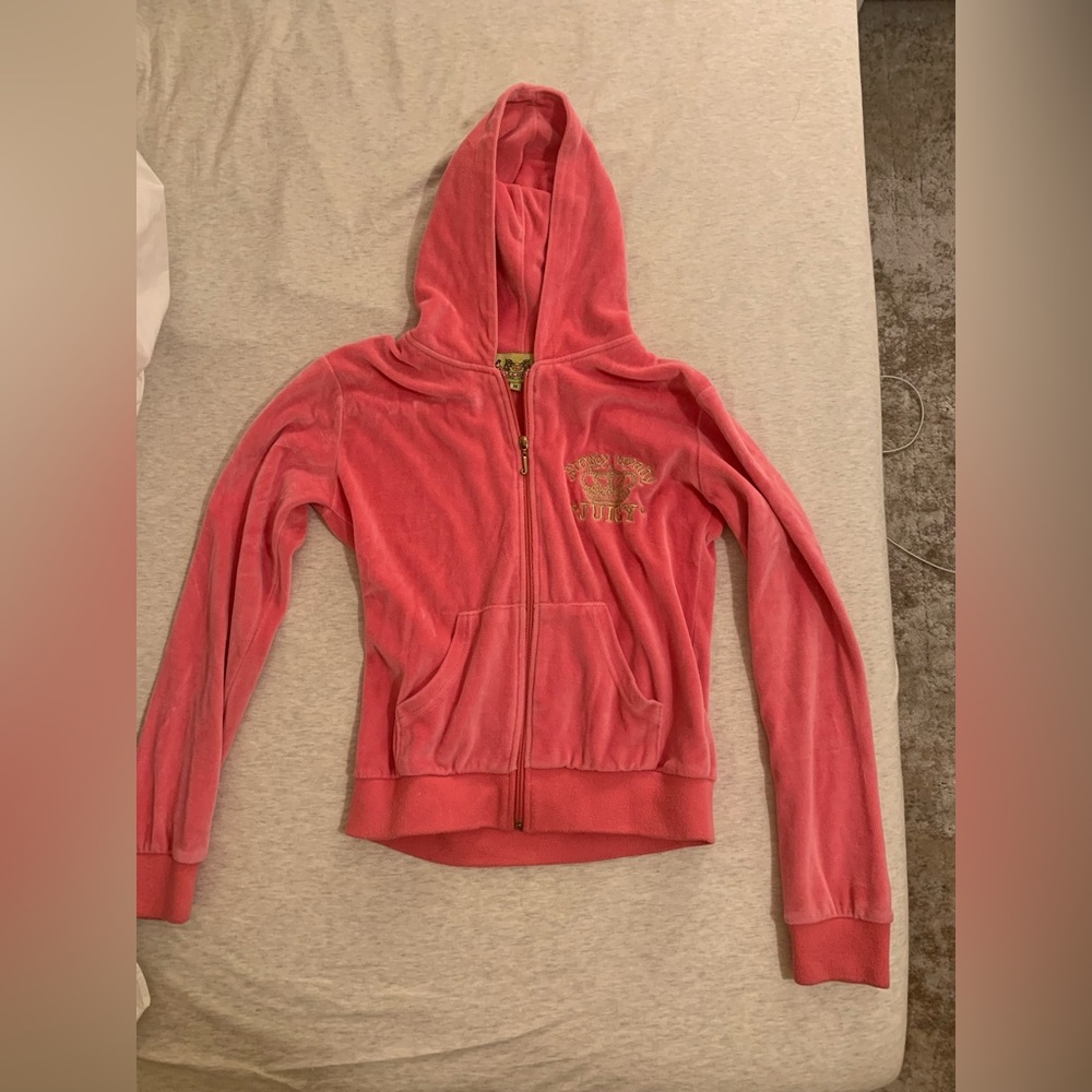 Pink Juicy Couture Preppy Royalty Velour Jacket